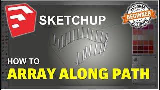 Sketchup How To Array Along Path Tutorial