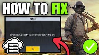 How To Fix Server Is Busy PUBG Mobile (Please Try Again Later)