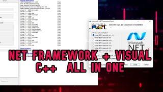 How to Install Net Framework (All IN ONE) + Visual C++  NET Framework All In One