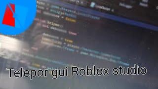 Roblox studio I How to make teleport Gui