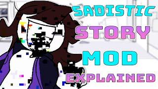 Jaiden Animations Sadistic Story Mod Explained in fnf (Pibby Lyrics Mod)