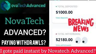 Novatech Advanced  withdrawls update? | novatech advanced live withdrawl proof