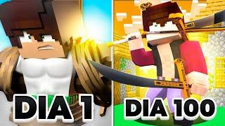 PASSEI 100 DIAS 𝗡𝗢 NOVO ONE PIECE de MINECRAFT !! ‹ Ine ›