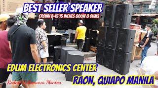 BEST SELLER SPEAKER CROWN B-15 800W@EDLIM ELECTRONICS RAON, QUIAPO MANILA@ELECTRO SOUNDS AND DIY