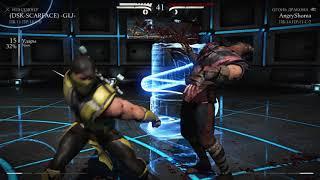 Scorpion/Jason vs Liu Kang [ (DSK-SCARFACE-GLJ) vs AngryShoma) / Mortal Kombat X