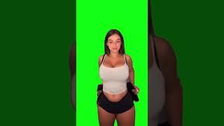 Sexy Girl Big Boobs (Green Screen)