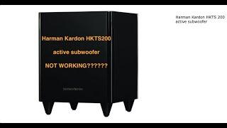 Repairing @Harman Kardon HKTS200 active subwoofer