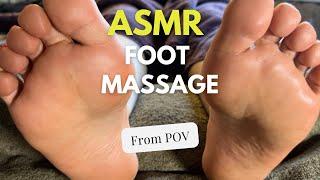 Awkward but SUPER Relaxing FOOT massage from POV / ASMR