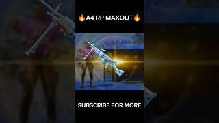 Now A4 Rp Maxout 100.lvl in Pubg Mobile#shorts