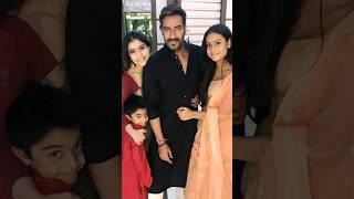 Ajay Devgan & Kajol with Daughter Nysa & Son Yug  #ajaydevgan #kajol #shorts #ytshorts