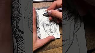 [ASMR] Drawing DIO  - JoJo's Bizarre Adventure #satisfying #shorts #asmr