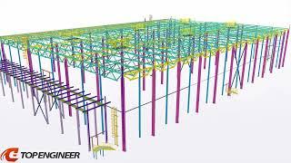 26_Warehouse in Tekla Structures