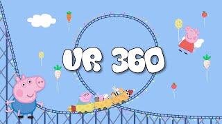 Scared Daddy on  Peppa Pig roller coaster Virtual 360 Ride Experience VR