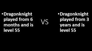 DSO / Dragonknight 6 months VS Dragonknight 3 years