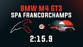 Spa 2:15.9 - BMW M4 GT3 - GO Setups | ACC 1.9.3