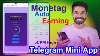 Monitag Mini App | How To Make Monetag Mini App Telegram Bot | Monetag Self Click App | Auto Earning