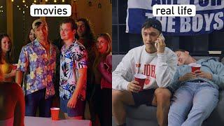 College parties in movies vs real life