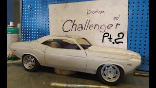 How to make a 1970 RC Dodge Challenger PVC 1/12 scale model Pt. 2