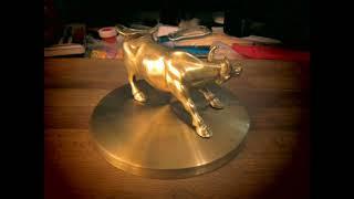 Statuette  Golden Bull Статуэтка Золотой Бык