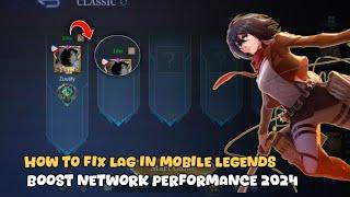  Tutorial - How To Make Your Ping Into Lower Digit in Mobile Legends - 2024 Within 1 minute! Kazu