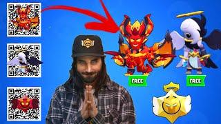 FREE GIFT x20 ANGEL VS DEMON STAR DROPS QR CODES  BRAWL STARS QR CODE