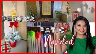 Decora tu PATIO o TERRAZA para NAVIDAD 2024 / Manualidades Navideñas / Decoración Navideña 2024