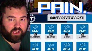 Tennessee Titans fan sad reaction to Titans-Lions NFL Game Preview