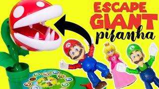 Super Mario Bros Movie Bowser Traps Peach! Escape GIANT Piranha Plant Game!