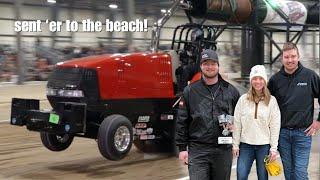 Tractor Pulling in a Blizzard! | Mason's First Win