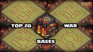 TOP 20 TH10 WAR BASE DESIGN +WITH LINK|2023|CLASH OF CLANS