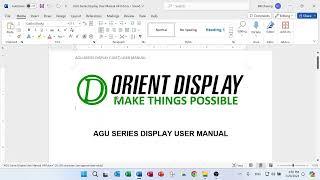 AGU Tutorial 2.4  Burn Bin File into Display