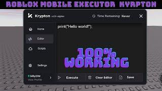 Roblox New Mobile Executor Krypton | Downloading Link