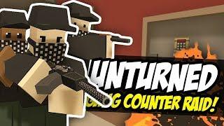 GANG COUNTER RAID - Unturned Mafia RP | Base Defense!