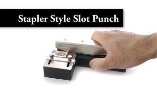 Style Slot Punch with Adjustable Guide for ID Card