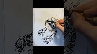 Every shot in this video is in real-time! Nothing sped up! #comics #manga #artist