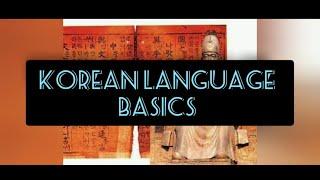 Korean Language Basics