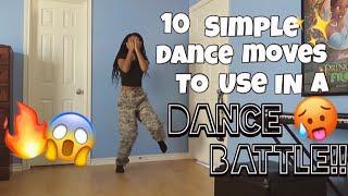 10 SIMPLE DANCE MOVES TO USE IN A DANCE BATTLE!!