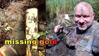 SZTABY ZŁOTA  wszędzie szukać można w gorące lato potem zalewa woda lost gold missing gold  wykopki