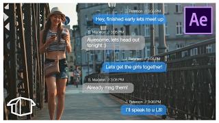 Make iPhone Text imessage Effect - Adobe After Effects