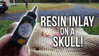 RESIN INLAY Tutorial for Skull Carving!