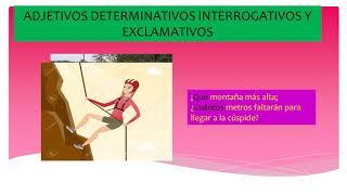 Adjetivo determinativo y su clasificacion