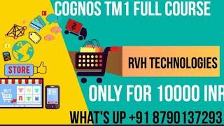 Cognos TM1 full course by RVH technologies|Cognostm1planninganalytics|only for 10000 inr