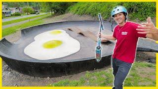 SCOOTERING BACON AND EGGS SKATEPARK!