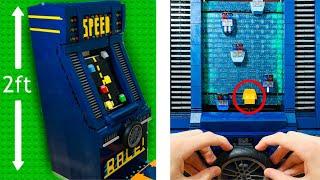 I Built a Working ARCADE GAME in LEGO…