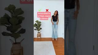 How to Style Flare Jeans | Flare Jeans Outfit Ideas | Flare Jeans Style #flares #jeans #stylingtips