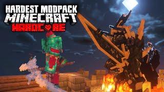 I Conquered Minecraft's HARDEST Modpack in Hardcore