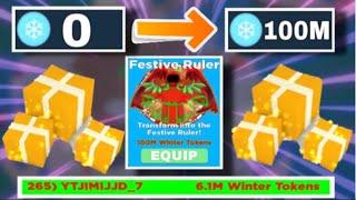 *NEW* FASTEST WAY TO FARM WINTER TOKENS... (ROBLOX SUPER POWER FIGHTING SIMULATOR)