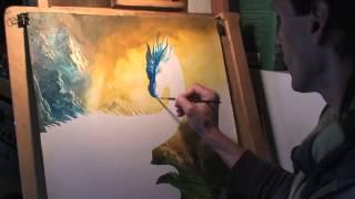 Ciruelo Cabral Paints Eragon and Saphira