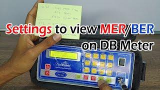 Digital Meter Frequency, QAM, Symbol Rate Setup Video - Settings to view MER on DB Digital Meter