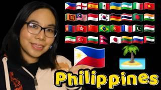 ASMR PHILIPPINES IN DIFFERENT LANGUAGES (Soft Speaking, Mouth Sounds)  [33 Languages]